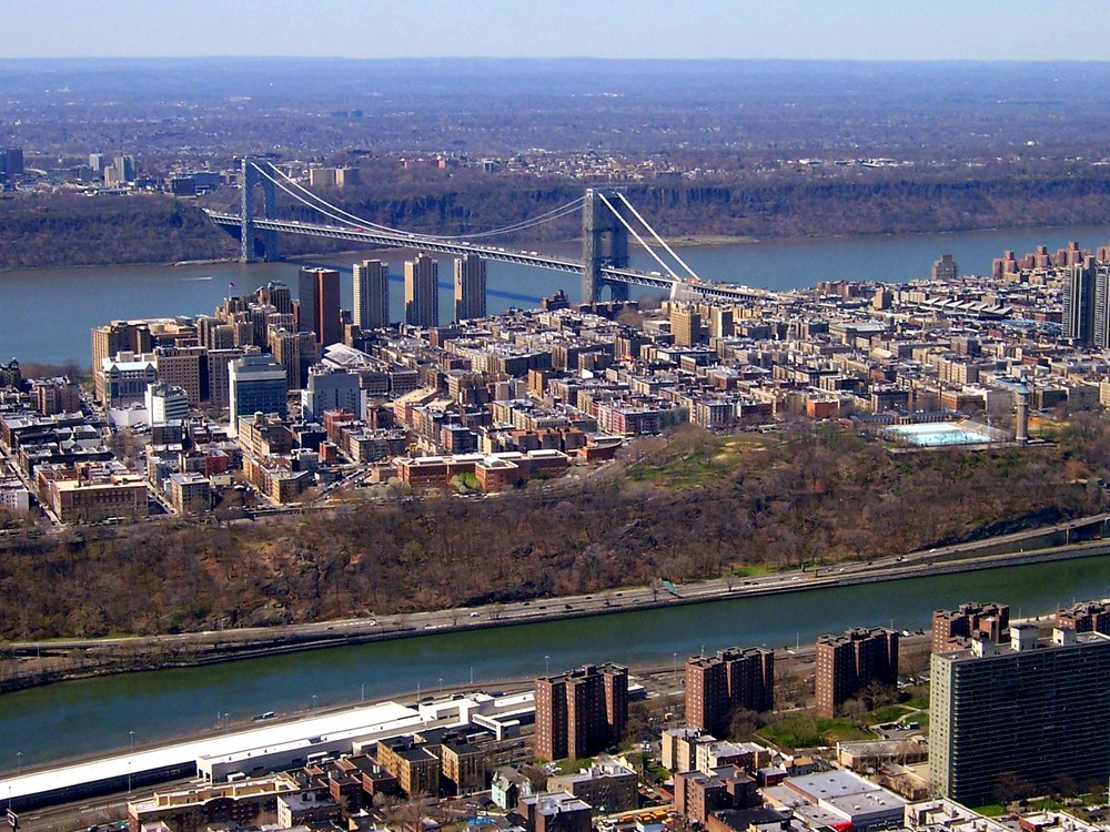 Washington Bridge vom Heli