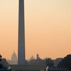 Washington Memorial mit Kapitol im Sonnenaufgang