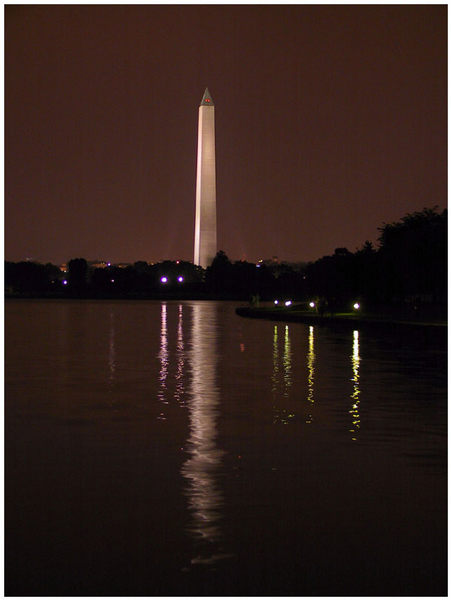 Washington Monument in Washington D.C. bei Nacht