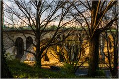Washington's Key Bridge, Golden Hour, Early Spring