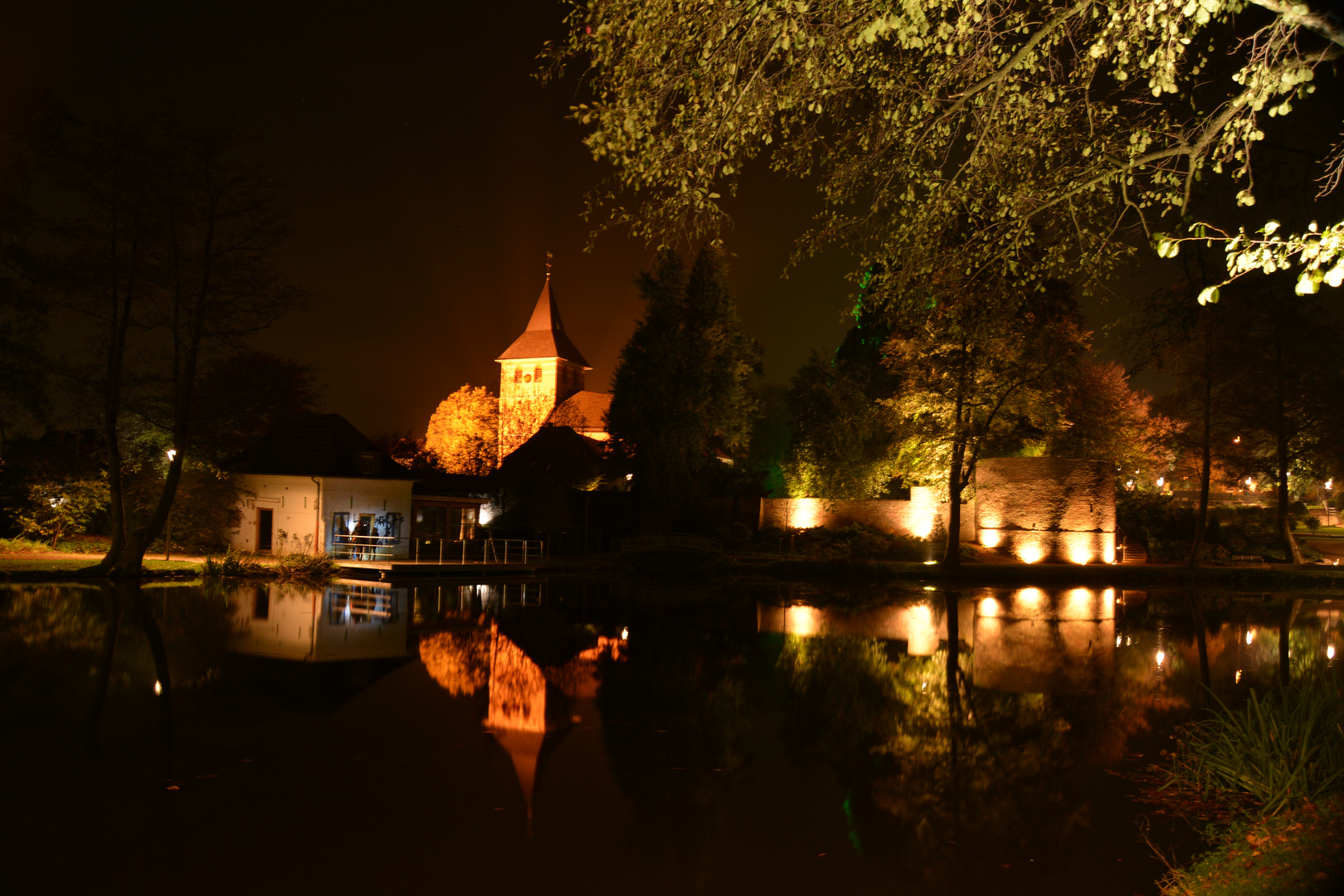 Wassenberg Schloss bei Nacht