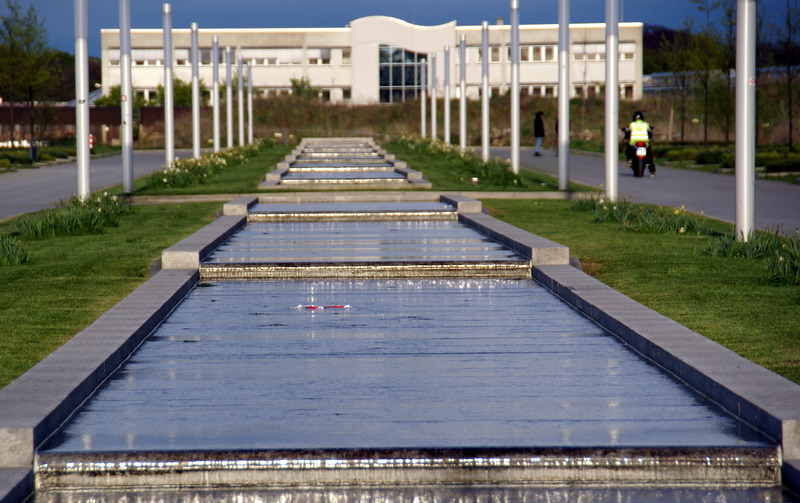 Wasser Achse am Monberg in Monheim am Rhein