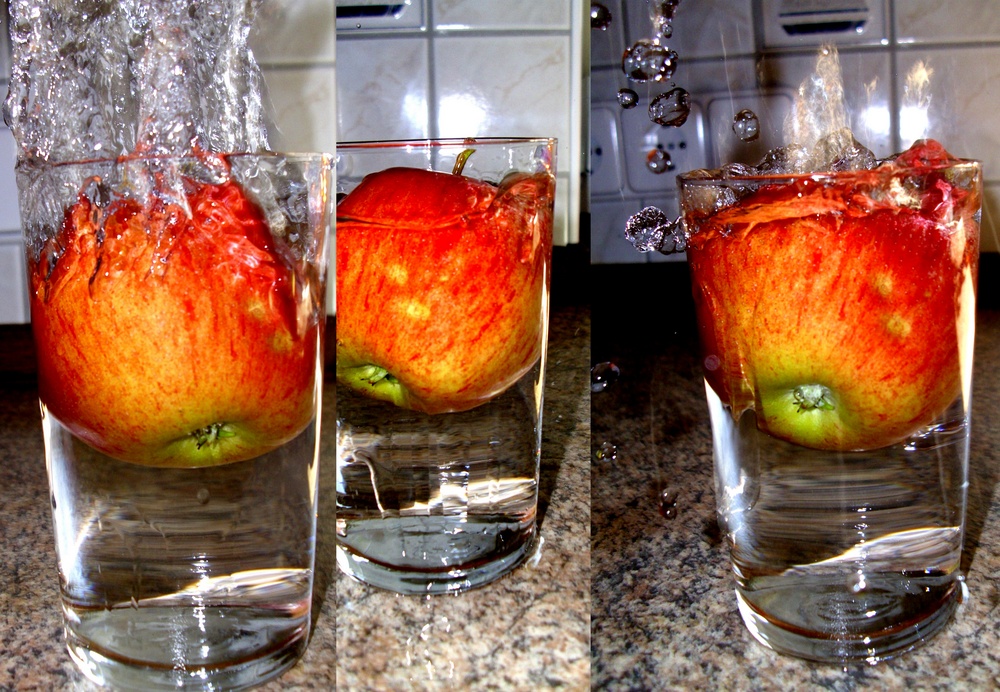 Wasser Apfel.