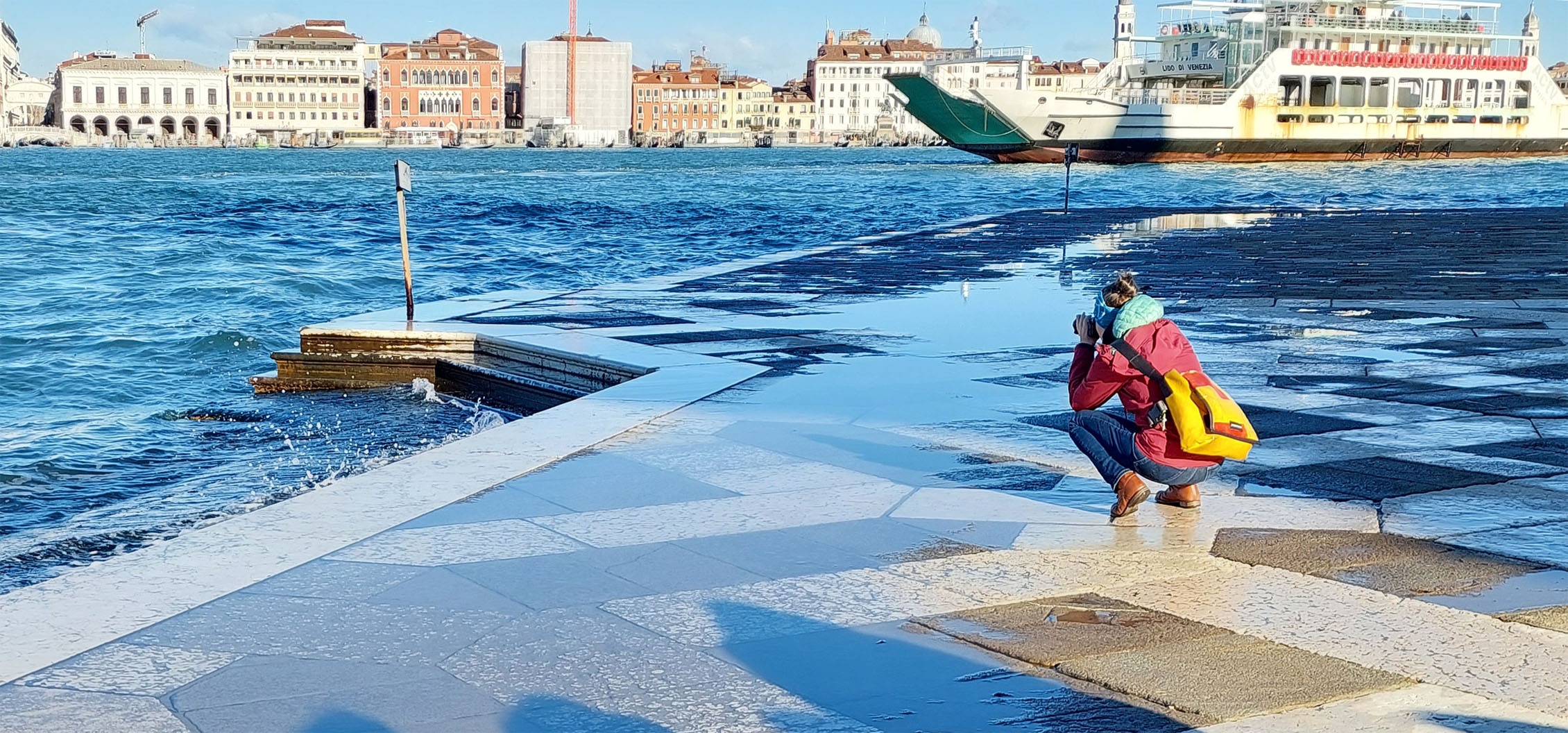 Wasser ...  auf San Giorgio Maggiore