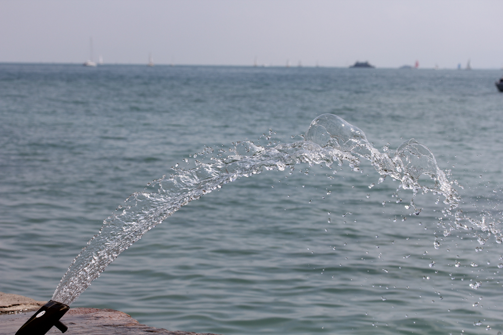 Wasser Brunnen Insel Bodensee