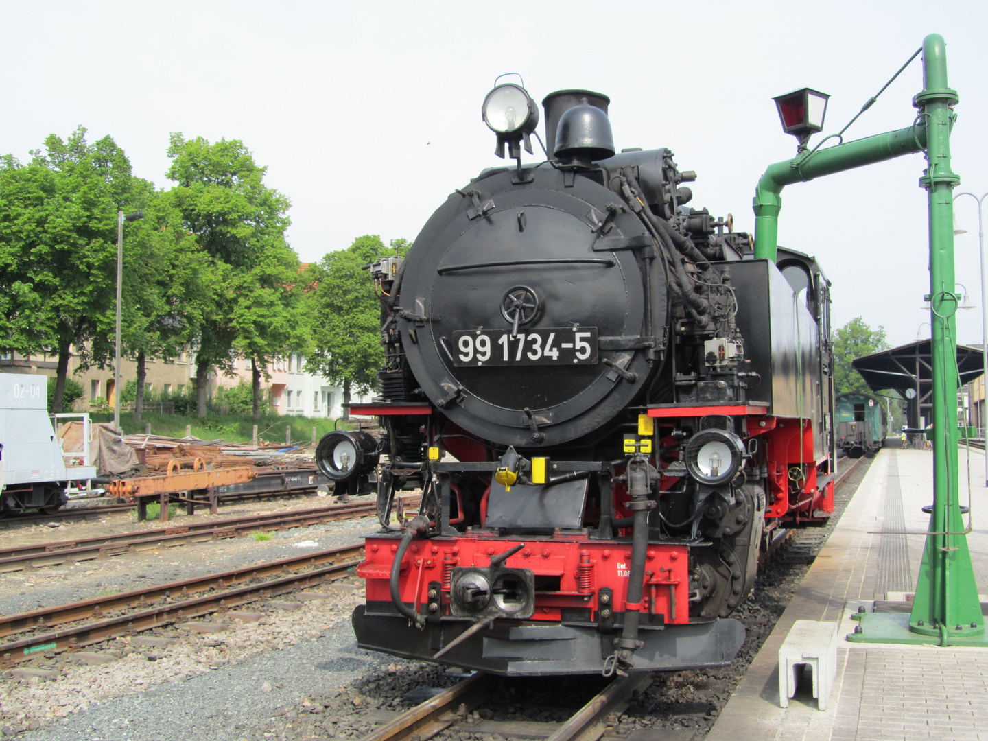 Wasser fassen im Bahnhof Dips