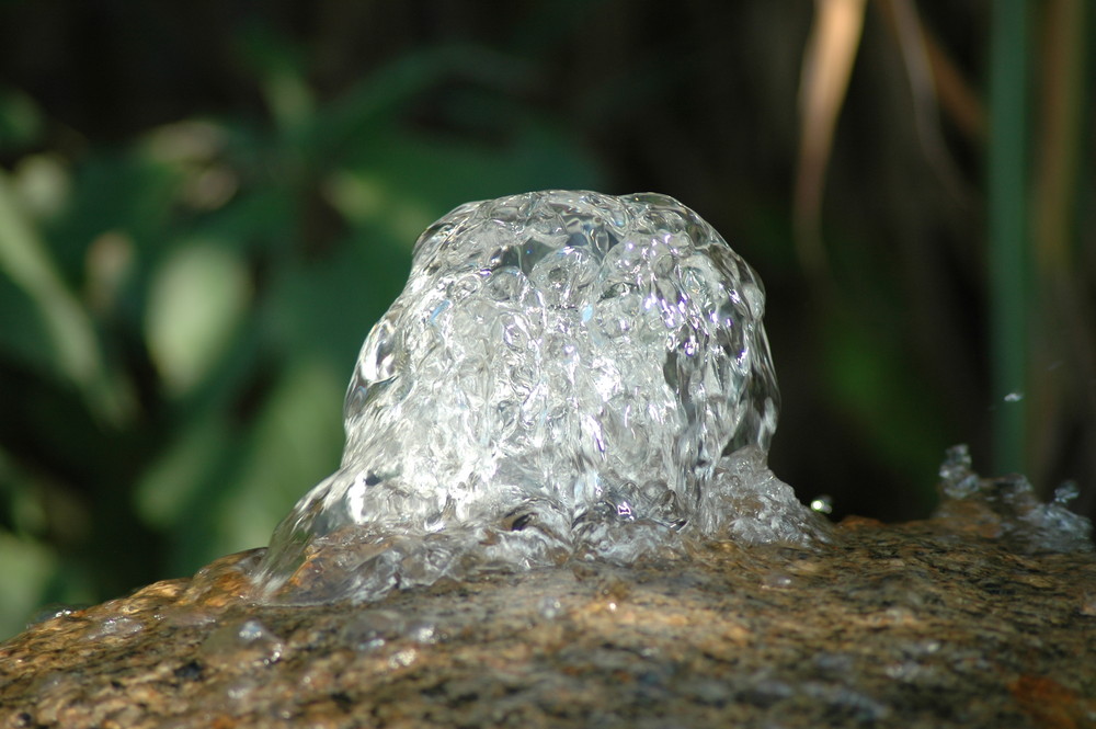 Wasser in Form gebracht