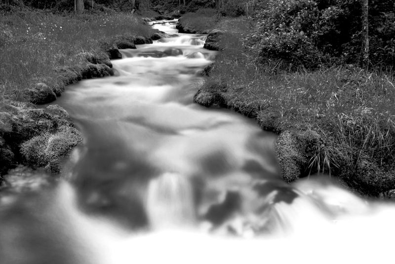 Wasser in Schwarz-Weiss