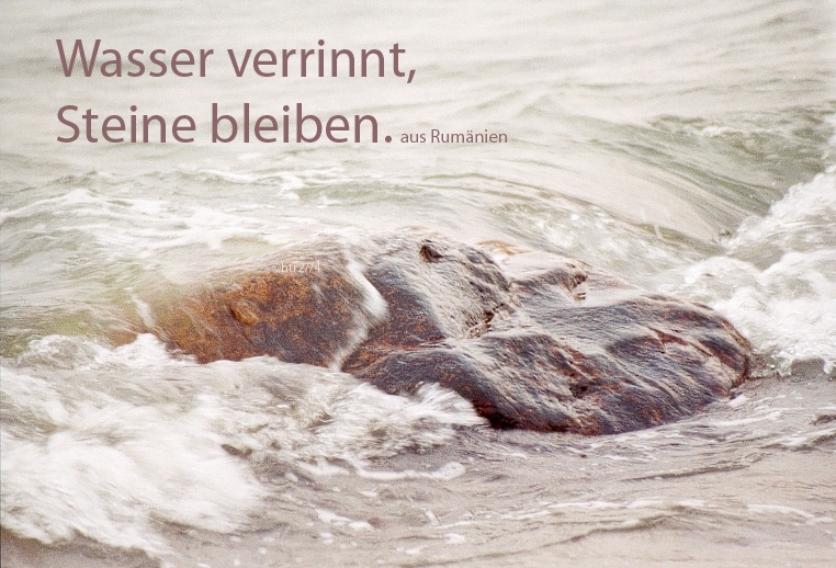 Wasser oder Steine - was bleibt