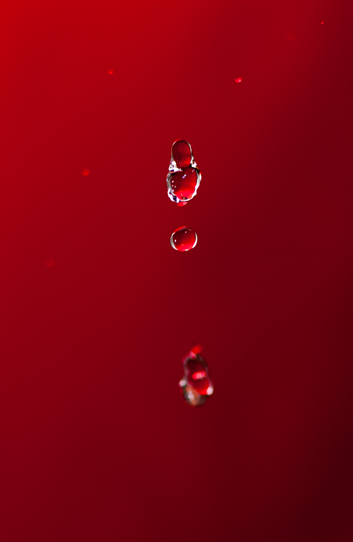 Wasser Tropfen Rot
