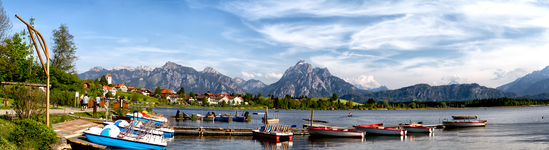 Wasser und Berge