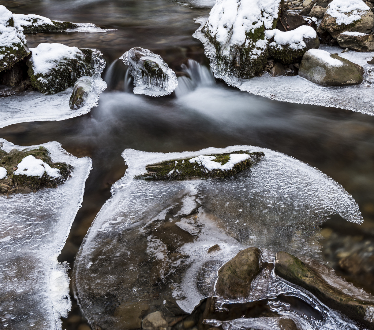 Wasser und Eis