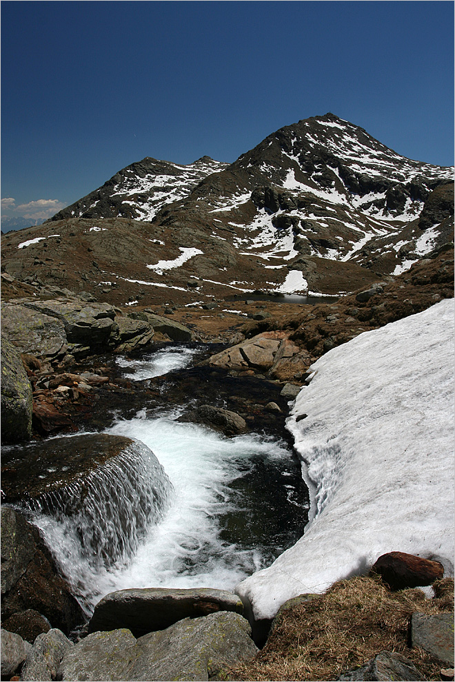 Wasser und Schnee