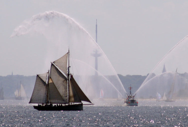 Wasser von oben und unten