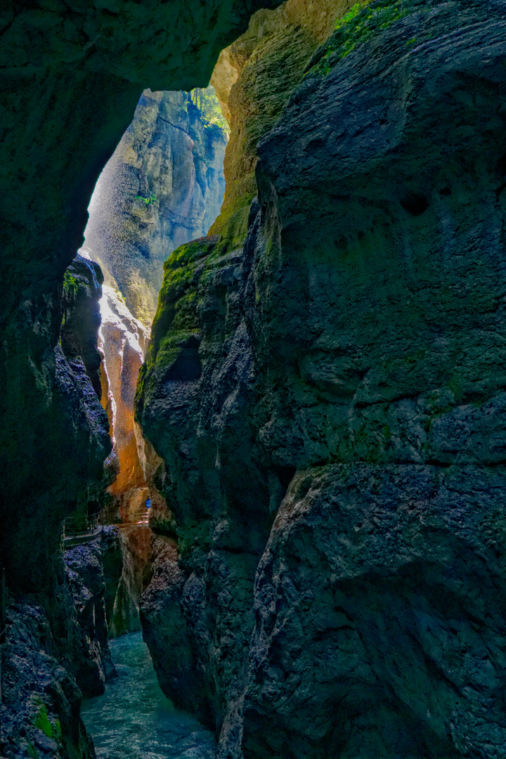 Wasser von oben und von unten