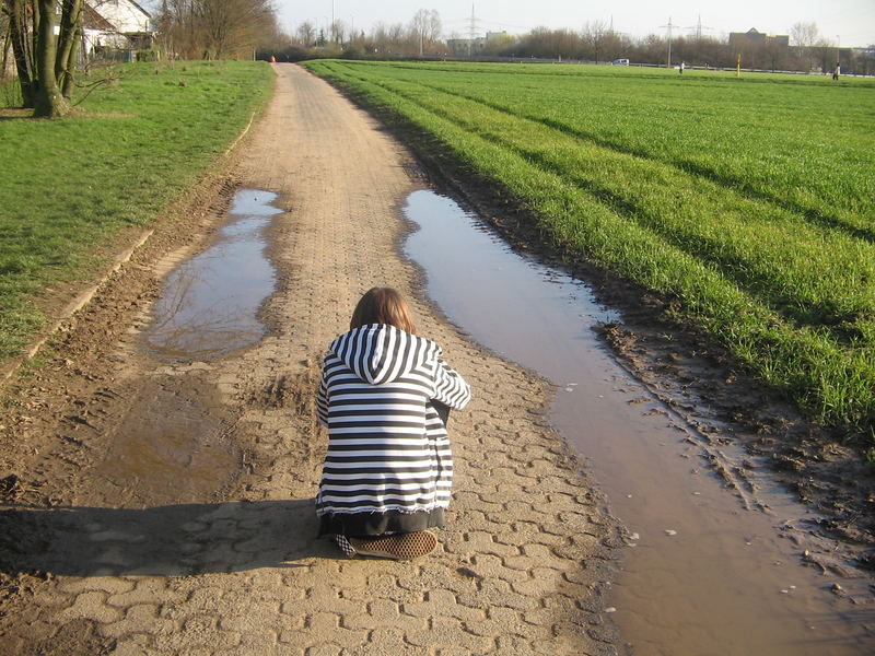 Wasser zu beiden Seiten