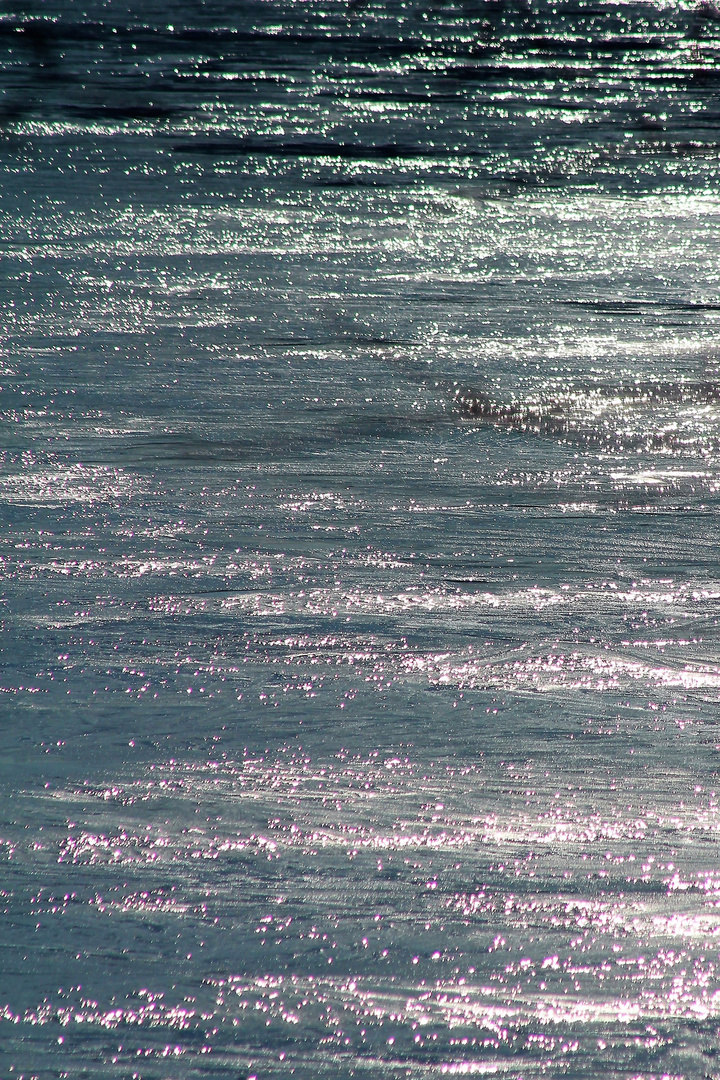 Wasser zwischen Eis und   heiß