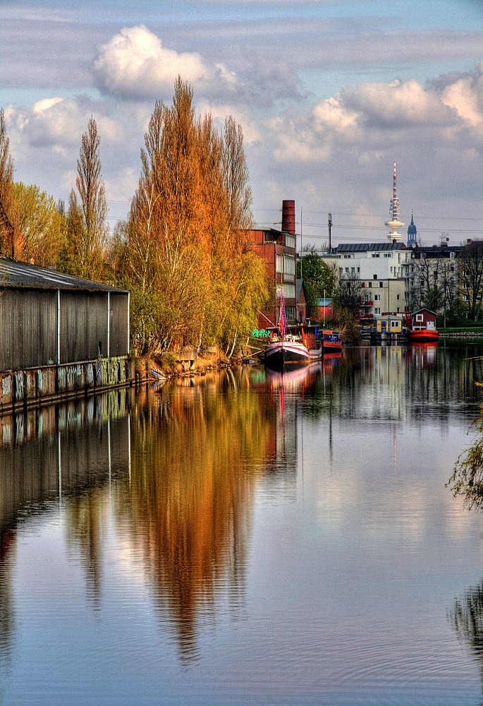 Wasserarm in Wilhelmsburg