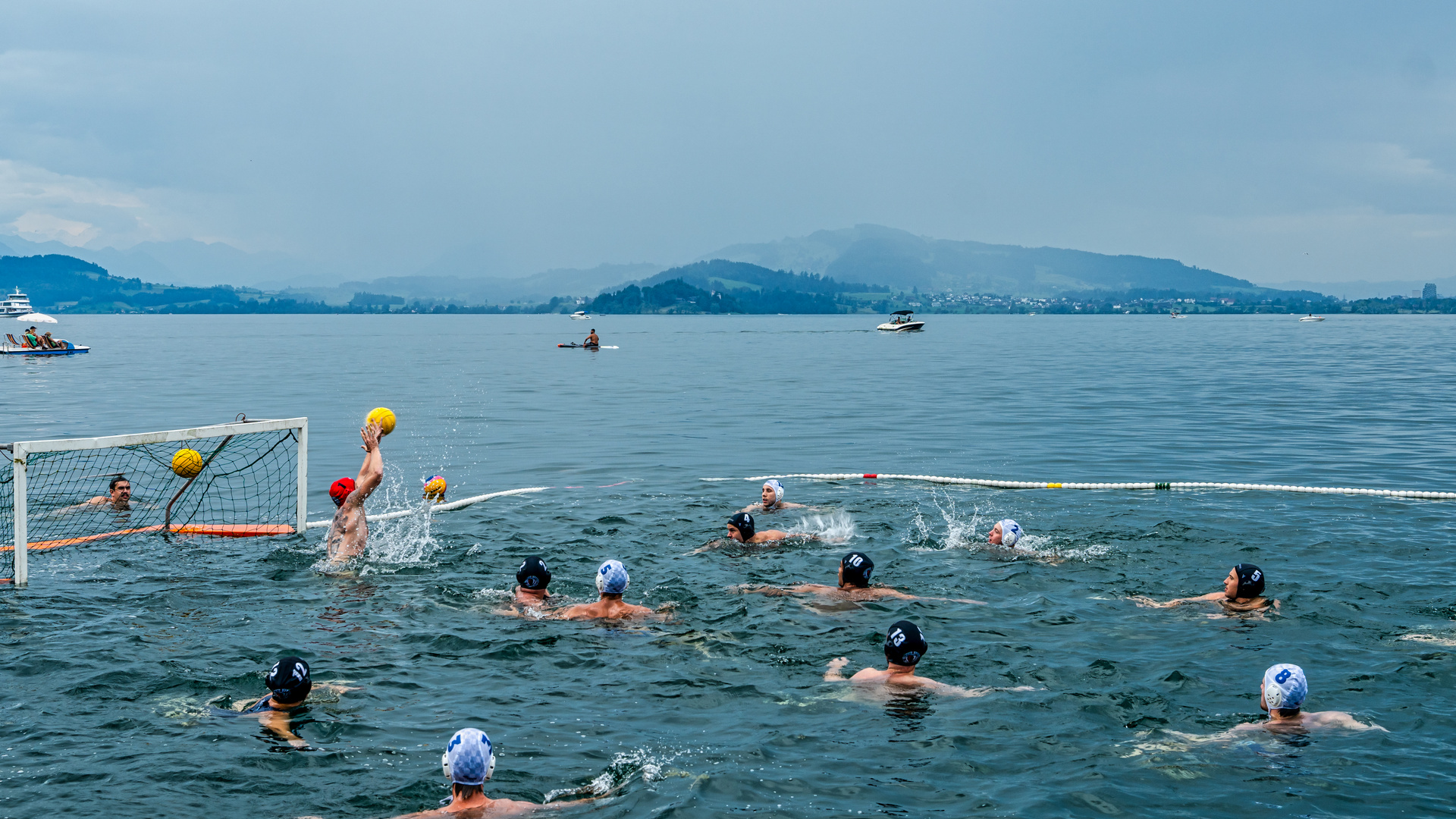 Wasserball Turnier am Zuger See