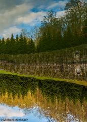 Wasserbecken an den Kaskaden im Bergpark Wilhelmshöhe