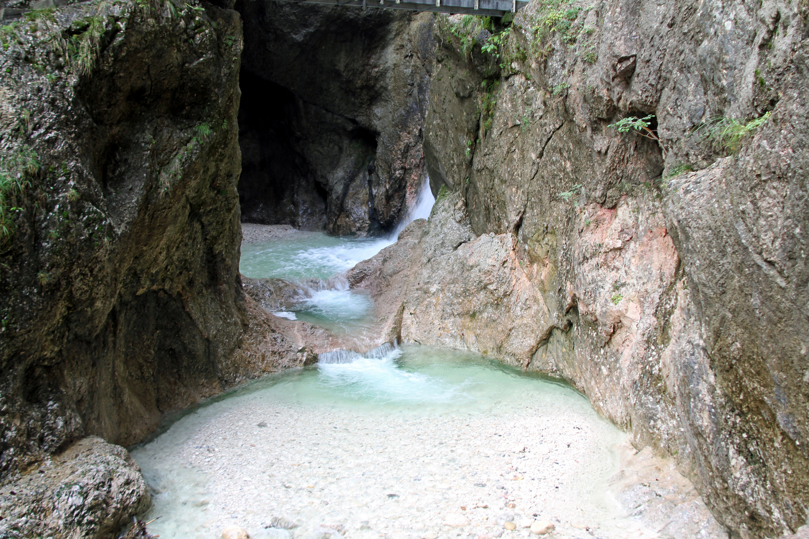 Wasserbecken in der Almbachklamm im Berchtesgadener Land