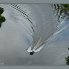 Wasserbewegungen Weserfluss - Vogelperspektive