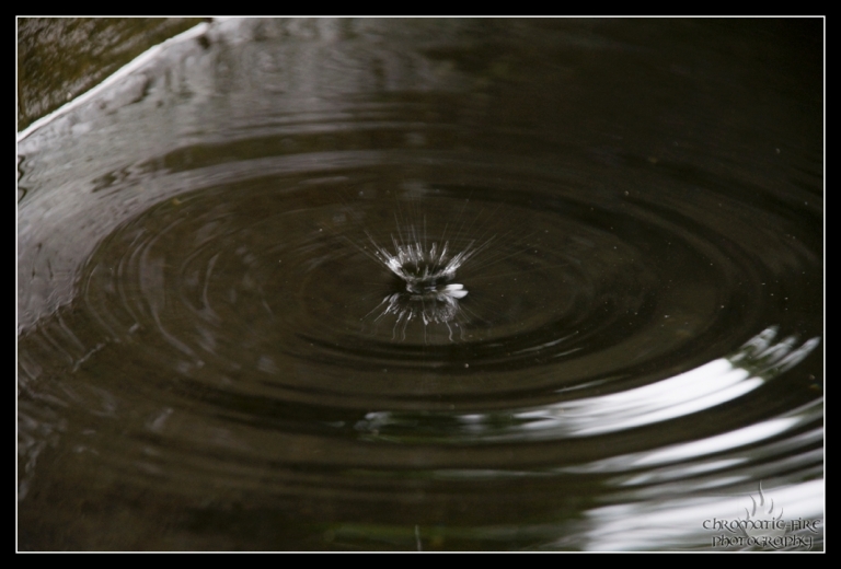 Wasserbombe aus einen Tropfen