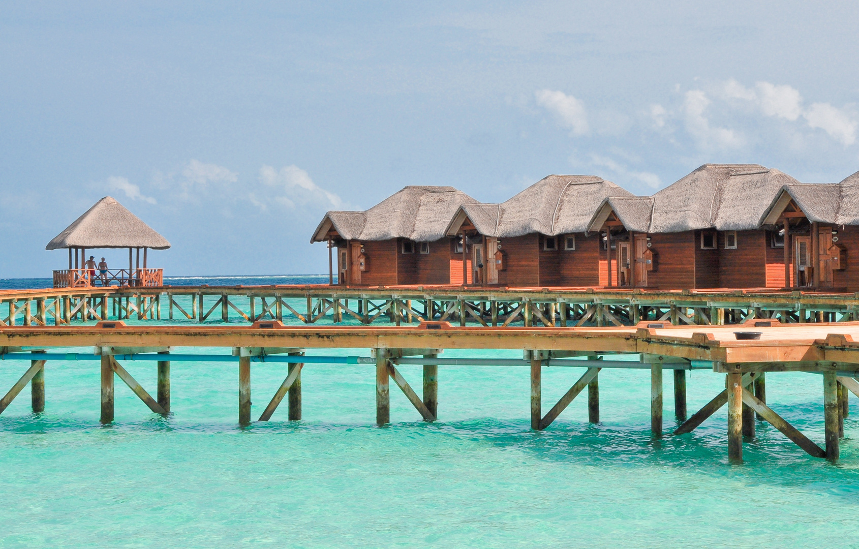 Wasserbungallows auf den Malediven