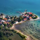 Wasserburg am Bodensee as aerial view