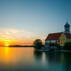 Wasserburg am Bodensee. Halbinsel mit Kirche.