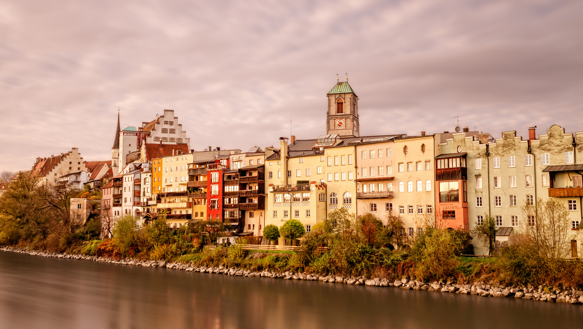 Wasserburg am Inn zur Goldenen Stunde