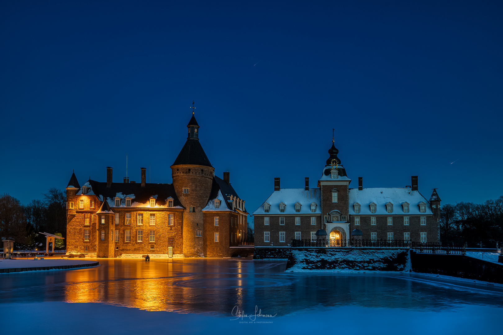 Wasserburg Anholt im Winterschlaf