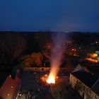 Wasserburg beim Osterfeuer vom Türmchen aus...