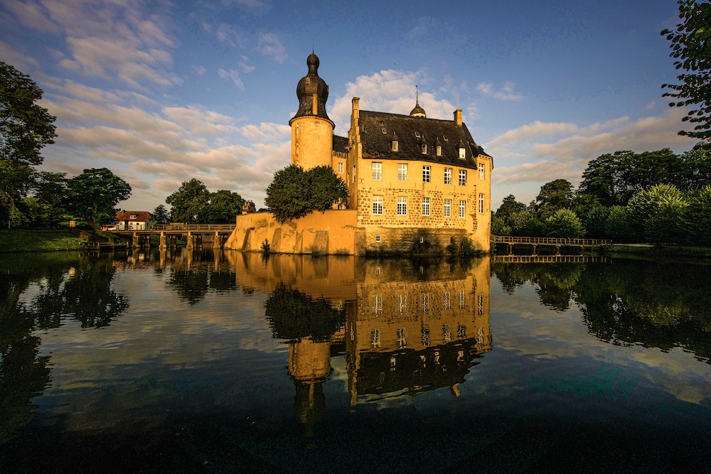 Wasserburg Gemen am Morgen