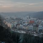 Wasserburg im Dunst