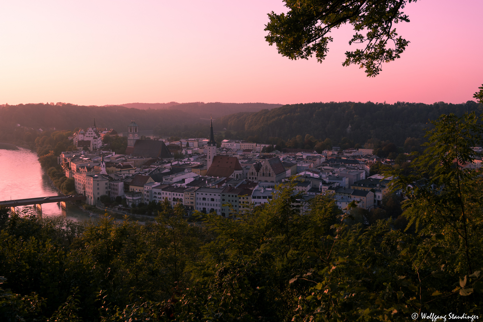 Wasserburg in der Abendsonne