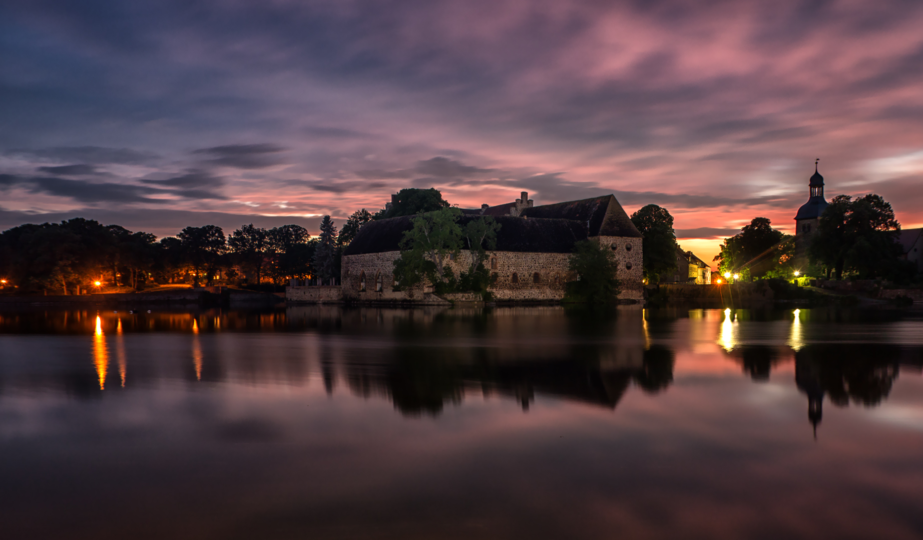 Wasserburg oder Wasserschloß Flechtingen...