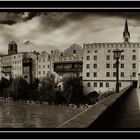 Wasserburg vor dem Sturm