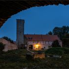 Wasserburg Zilly im Regen