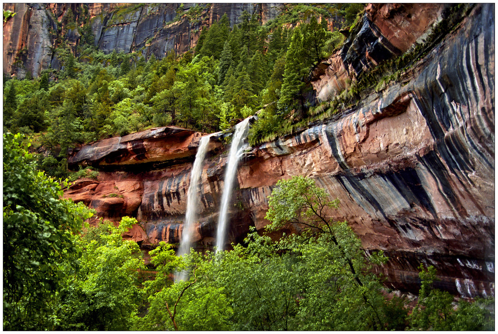 Wasserfälle an den Emerald Pools - Zion N.P. - Utah - USA