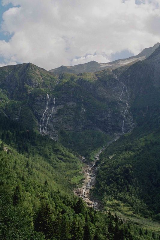 Wasserfälle auf dem Weg zur Berliner Hütte