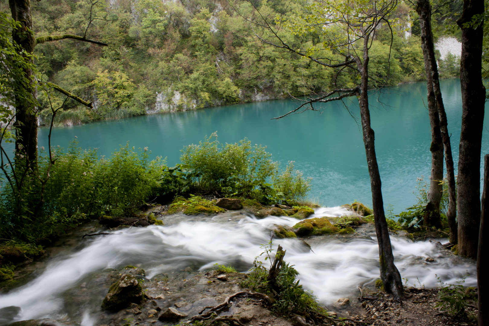 Wasserfälle bei den Plitvicer Seen in Kroatien