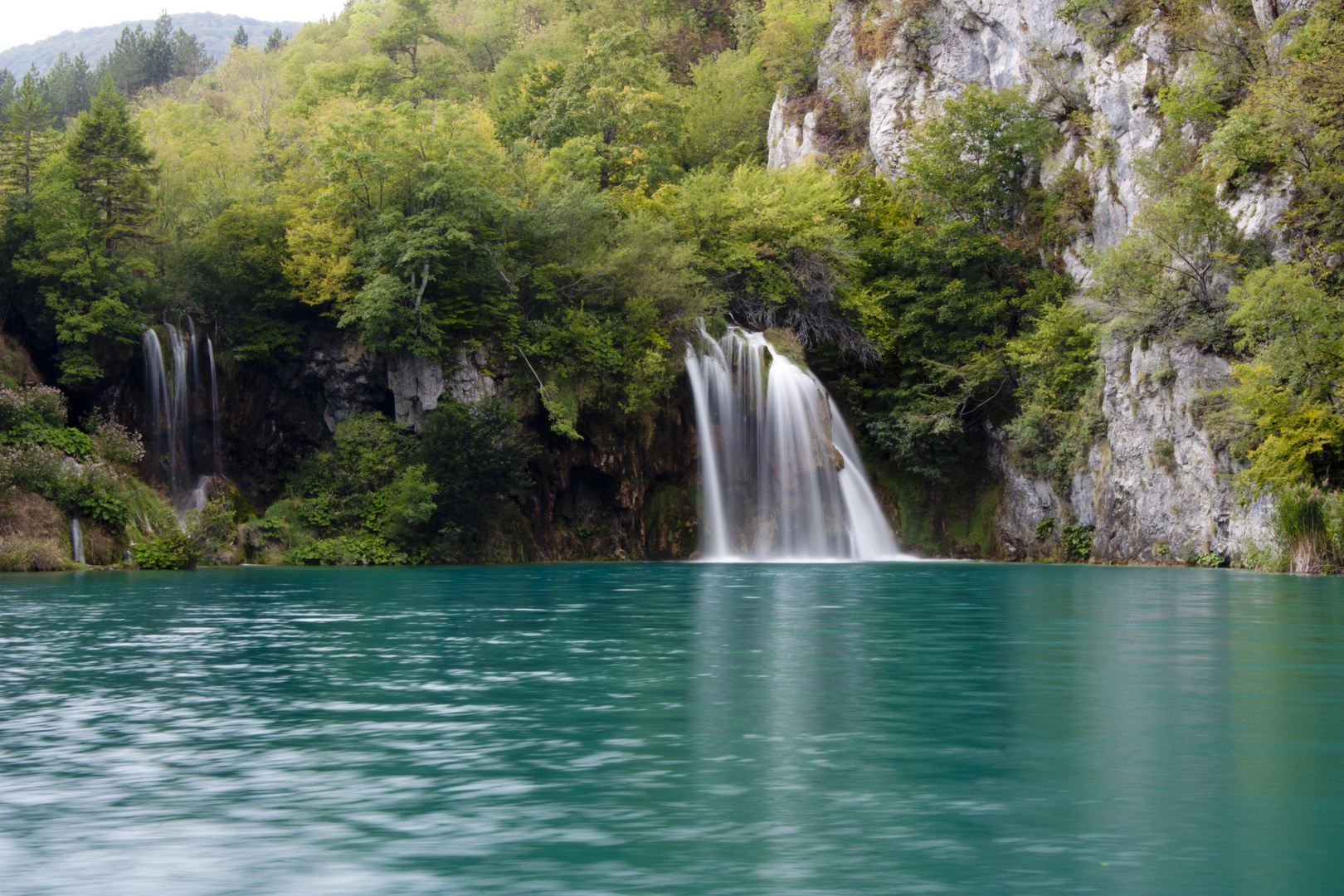 Wasserfälle bei den Plitvicer Seen in Kroatien