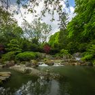 Wasserfälle im Japangarten