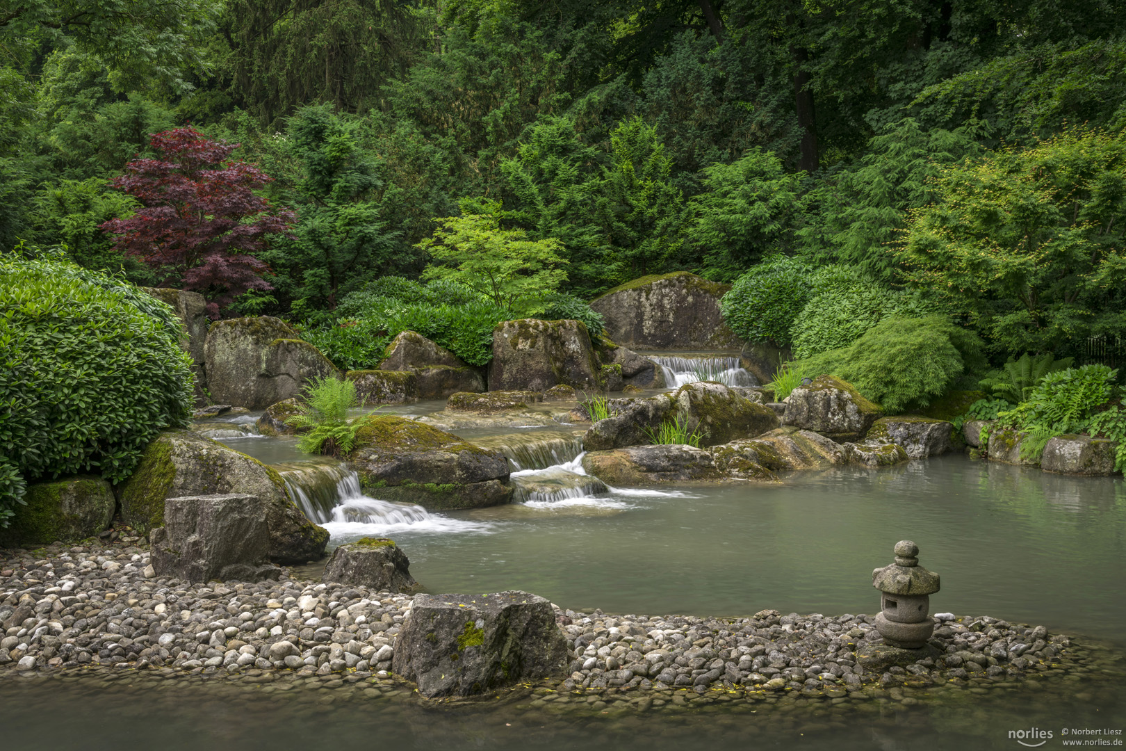 Wasserfälle im Japangarten Foto & Bild | deutschland, europe, bayern