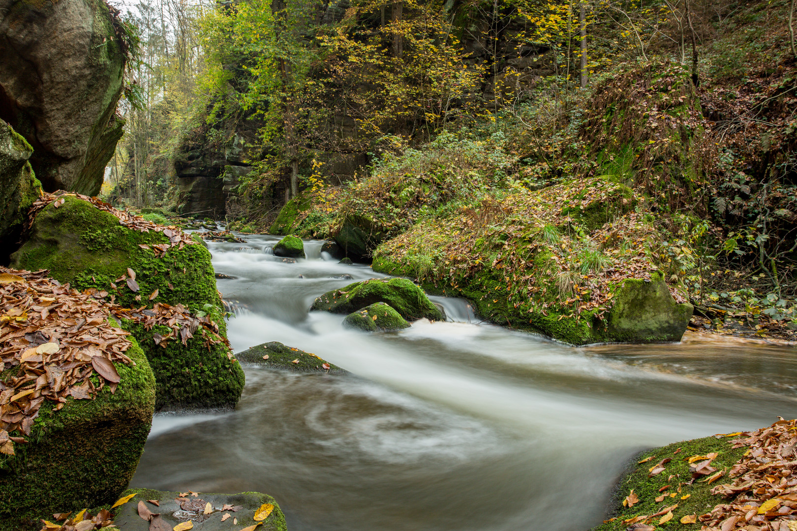 Wasserfälle im Liebethaler Grund