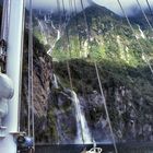 Wasserfälle im Milford Sound