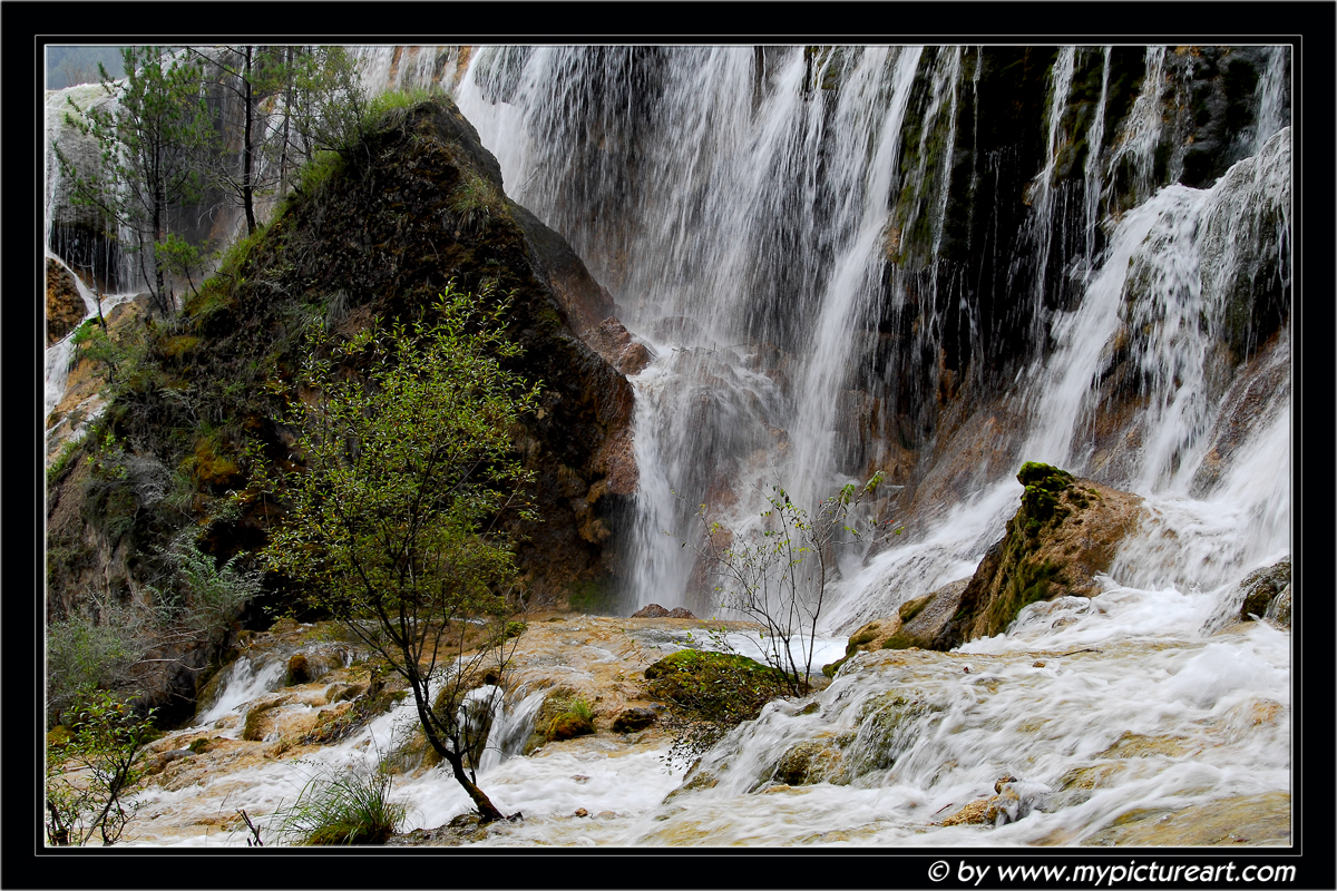 Wasserfälle Jiuzhai Paradise, China