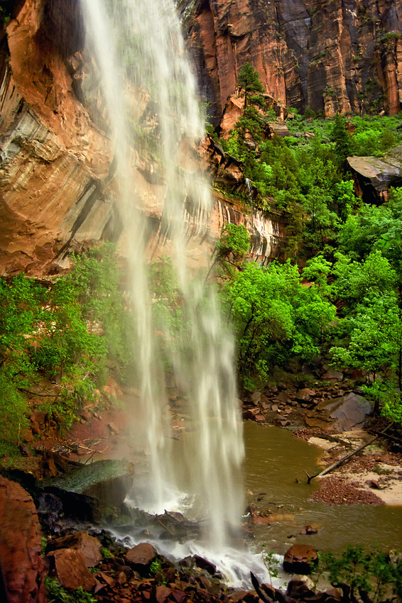 Wasserfälle unterhalb der Emerald Pools - Zion N.P. - Utah - USA