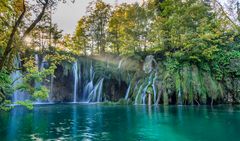 Wasserfall 1, Obere Seen, Nationalpark Plitvicer Seen, Kroatien